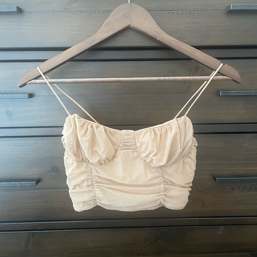 Tan / Nude Cropped Top